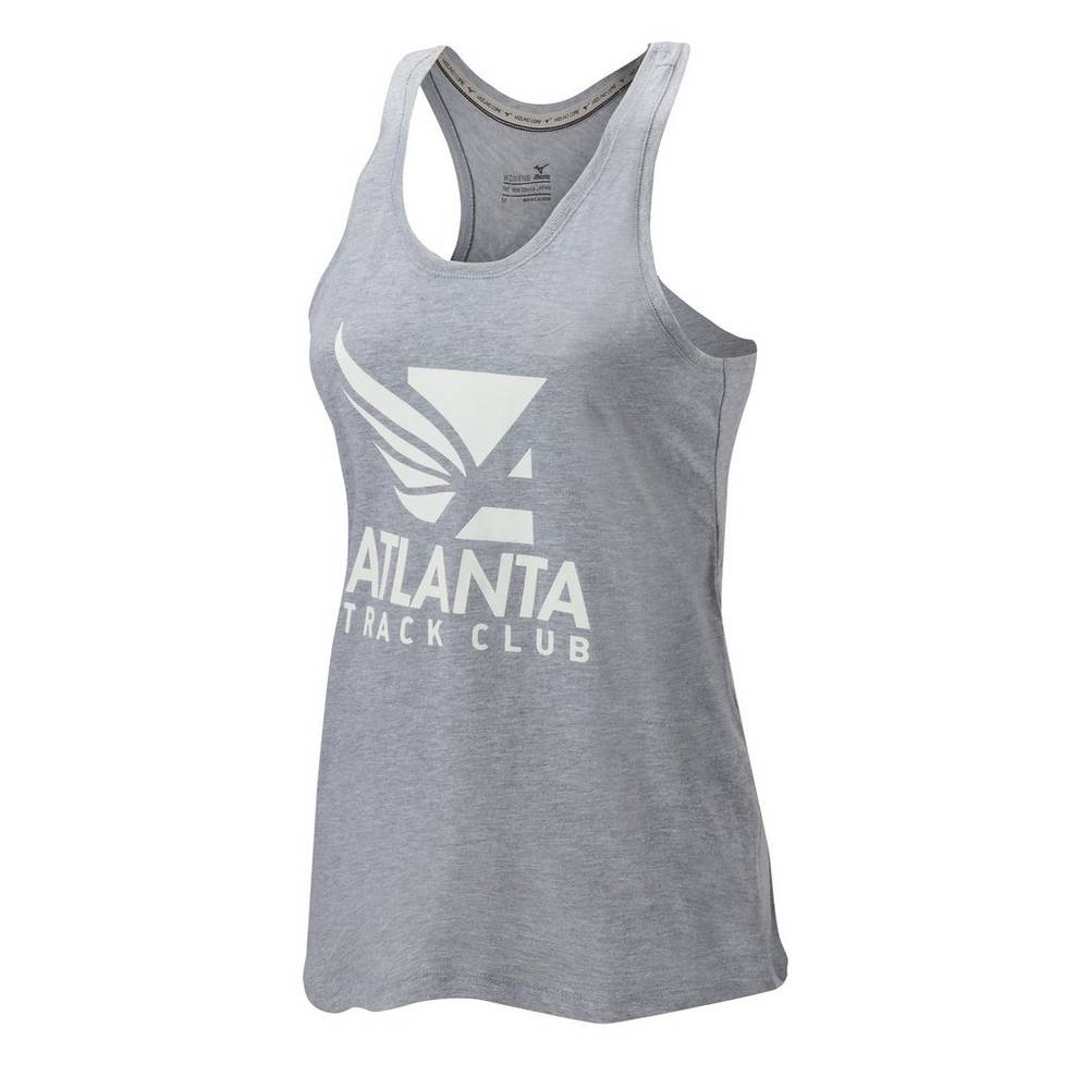 Camiseta De Tirantes Mizuno Atlanta Track Club Sport Mujer Gris Comprar NVWZ-97086